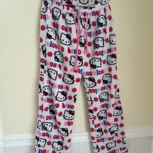Hello Kitty Pajama Pants - White and Pink